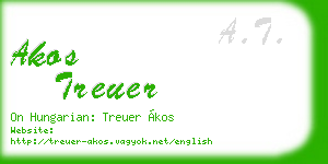 akos treuer business card